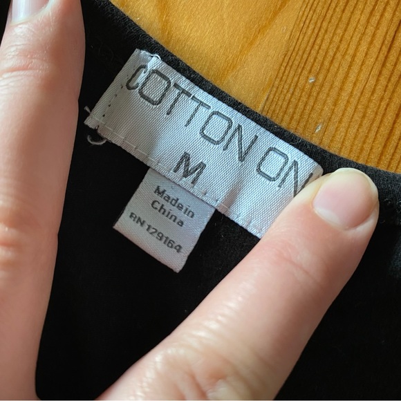 Cotton On Simple Black Midi Dress - Picture 5 of 10